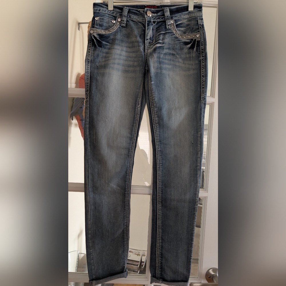 Stylish Blue Straight Leg Jeans for Women